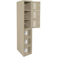 Petits casiers &eacute;conomiques assembl&eacute;s et perfor&eacute;s Clean Line, 6 niveaux, 18" x 72" x 12", Acier Oxford Builders Supplies Inc