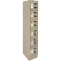 Petit casier perfor&eacute; Clean-Line, 6 niveaux, 12" x 72" x 12", Acier Oxford Builders Supplies Inc