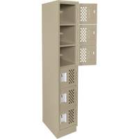 Petit casier perfor&eacute; Clean-Line, 6 niveaux, 12" x 72" x 12", Acier Oxford Builders Supplies Inc
