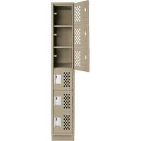 Petit casier perfor&eacute; Clean-Line, 6 niveaux, 12" x 72" x 12", Acier Oxford Builders Supplies Inc