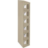 Petits casiers &eacute;conomiques assembl&eacute;s et perfor&eacute;s Clean Line, 6 niveaux, 18" x 72" x 12", Acier Oxford Builders Supplies Inc