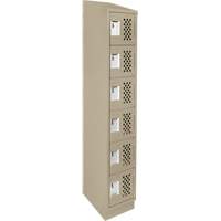 Petits casiers &eacute;conomiques assembl&eacute;s et perfor&eacute;s Clean Line, 6 niveaux, 18" x 72" x 12", Acier Oxford Builders Supplies Inc