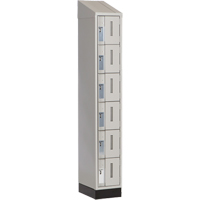 Casiers robustes Concorde, 6 niveaux, 12" x 18" x 82", Acier, Gris, Soud&eacute; (assembl&eacute;) Oxford Builders Supplies Inc