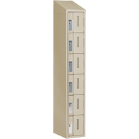 Casiers robustes Concorde, 6 niveaux, 12" x 18" x 78", Acier, Beige, Soud&eacute; (assembl&eacute;) Oxford Builders Supplies Inc