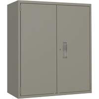 Armoire de rangement Lo-Boy, Acier, 2 Tablettes, 40" h x 36" la x 18" P, Gris Oxford Builders Supplies Inc
