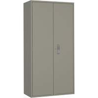 Armoire de rangement Hi-Boy, Acier, 4 Tablettes, 72" h x 36" la x 18" P, Gris Oxford Builders Supplies Inc
