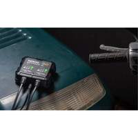 Genius&reg; 2X2 2-Bank, 4-Amp Battery Charger Oxford Builders Supplies Inc