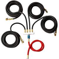Wall-Mounted Tire Inflation System with 4-Hose Manifold Oxford Builders Supplies Inc