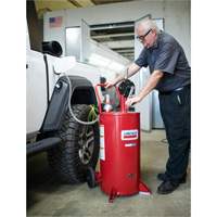 25-Gallon Steel Fuel Caddy with 2-Way Rotary Pump Oxford Builders Supplies Inc
