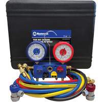 R134A 4-Way Aluminum Manifold Gauge Set Oxford Builders Supplies Inc