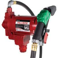 Pompe de transfert de carburant 115/230 V c. a. avec pistolet Oxford Builders Supplies Inc