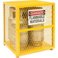 Armoire de rangement pour bouteilles &agrave; gaz, nbre de bouteilles: 4, 30" , 30" , 35" , Jaune Oxford Builders Supplies Inc