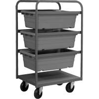 R&acirc;telier mobile, &agrave; deux c&ocirc;t&eacute;s, 3 bacs, 26" la x 18" p x 42" h Oxford Builders Supplies Inc