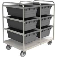 R&acirc;telier mobile, &agrave; deux c&ocirc;t&eacute;s, 6 bacs, 26" la x 36" p x 42" h Oxford Builders Supplies Inc