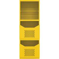 Spill Control Cabinet, 1 Shelves, 72" H x 24" W x 24" D, Steel, Yellow Oxford Builders Supplies Inc