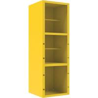 Spill Control Cabinet, 1 Shelves, 72" H x 24" W x 24" D, Steel, Yellow Oxford Builders Supplies Inc
