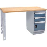 &eacute;tabli industriel, Porte a/combinaison de tiroirs, Cap 1000 lb, 36" la x 72" p, 34" h Oxford Builders Supplies Inc