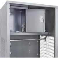 Gear Locker, Steel, 24" W x 24" D x 72" H, Grey Oxford Builders Supplies Inc