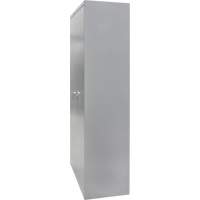 Wardrobe Storage Cabinet, Steel, 36" W x 18" D x 72" H, Grey Oxford Builders Supplies Inc