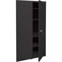 Armoire d'entreposage, Acier, 4 Tablettes, 78" h x 36" la x 24" P, Noir Oxford Builders Supplies Inc