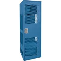 Gear Locker with Door, Steel, 24" W x 24" D x 72" H, Dark Blue Oxford Builders Supplies Inc