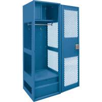 Gear Locker with Door, Steel, 24" W x 24" D x 72" H, Dark Blue Oxford Builders Supplies Inc