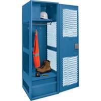 Gear Locker with Door, Steel, 24" W x 24" D x 72" H, Dark Blue Oxford Builders Supplies Inc