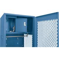 Gear Locker with Door, Steel, 24" W x 24" D x 72" H, Dark Blue Oxford Builders Supplies Inc
