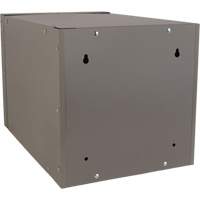 Stackable Cube Locker, 12" x 18" x 12", Steel, Grey, Knocked Down Oxford Builders Supplies Inc
