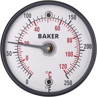 Surface Thermometers, Contact, Analogue, 0-250°F (-20-120°C) Oxford Builders Supplies Inc