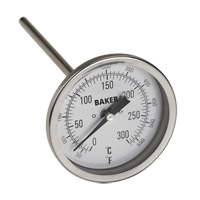 Bi-Metal Thermometers, Contact, Analogue, 50-550°F (0-260°C) Oxford Builders Supplies Inc