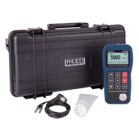 Ultrasonic Thickness Gauge, Digital Display, Ultrasound, 0.03" - 15.7" (0.65 mm - 400 mm) Range Oxford Builders Supplies Inc