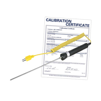 Immersion Thermocouple Probe with Calibration Certificate, 600 °C (1112°F) Max. Temp. Oxford Builders Supplies Inc
