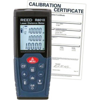 Laser Distance Meter with Calibration Certificate, 1.92" - 328' (5 cm - 100 m) Range, Digital (Electronic) Oxford Builders Supplies Inc
