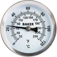 Thermom&egrave;tre de surface tuyau, Sans contact, Analogique, 32-250°F (0-120°C) Oxford Builders Supplies Inc