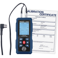 Thickness Gauge with Calibration Certificate, Digital Display, Ultrasound, 0.04" - 11.8" (1 mm - 300 mm) Range Oxford Builders Supplies Inc