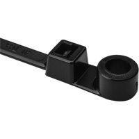 1-Piece Screw Mount Cable Ties, 12-2/5" Long, 50 lbs. Tensile Strength, Black Oxford Builders Supplies Inc