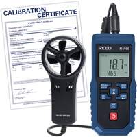 Thermo-an&eacute;mom&egrave;tre &agrave; aube R4100 avec volume d'air et certificat d'&eacute;talonnage, Enregistrement des donn&eacute;es, Gamme de v&eacute;locit&eacute; d'air de 0,4 - 30 m/sec Oxford Builders Supplies Inc