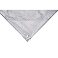 B&acirc;che, Super robuste, Argent, 10' x 8' x 12 mils Oxford Builders Supplies Inc