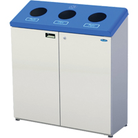 Stand Alone Recycling Stations, Bulk, Steel, 53.1 US Gal. Oxford Builders Supplies Inc