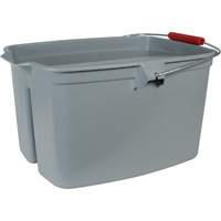 Double Utility Pail, 5 US Gal. (20 qt.) Capacity, Grey Oxford Builders Supplies Inc