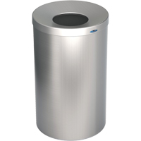 Lobby Waste Receptacle, Stainless Steel, 33 US gal. Oxford Builders Supplies Inc