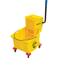 Mop Bucket and Wringer, Side Press, 9.5 US Gal.(38 Quart), Yellow Oxford Builders Supplies Inc