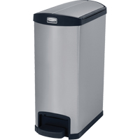 Contenant &agrave; d&eacute;chets Slim Jim , Acier inoxydable, Capacit&eacute; 13 gal. US Oxford Builders Supplies Inc
