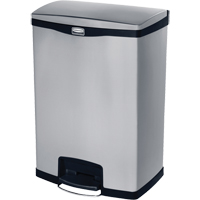 Contenant &agrave; d&eacute;chets Slim Jim , Acier inoxydable, Capacit&eacute; 24 gal. US Oxford Builders Supplies Inc