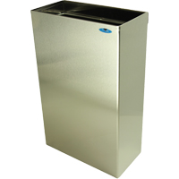 Wall Mounted Waste Receptacles, Stainless Steel, 11 US gal. Oxford Builders Supplies Inc