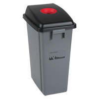 Bac &agrave; d&eacute;chets et de recyclage avec couvercle de classification, Plastique, 16 gal. US Oxford Builders Supplies Inc