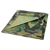 B&acirc;che, Robuste, Camouflage, 6' x 8' x 6 mils Oxford Builders Supplies Inc