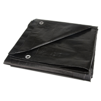 B&acirc;che, Usage industriel l&eacute;ger, Noir, 6' x 8' x 8 mils Oxford Builders Supplies Inc