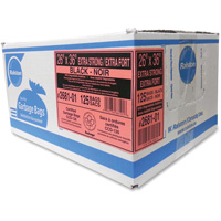 Sacs &agrave; d&eacute;chets de calibre industriel, T-Fort, 36" la x 26" lo, 1,17 mil, Noir Oxford Builders Supplies Inc